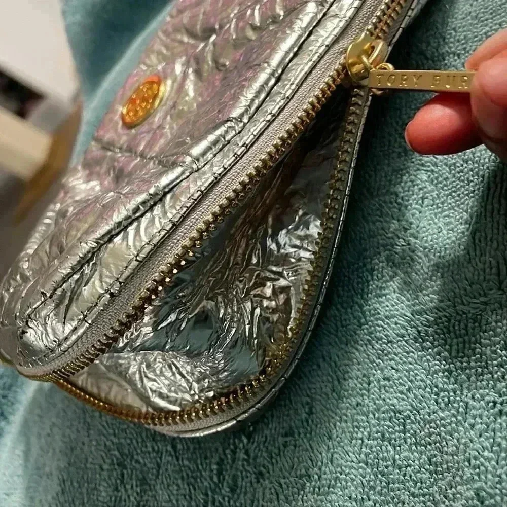 Tory Burch metallic cross bag